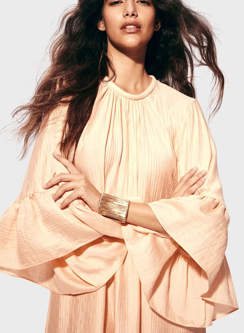 H&M Ruffled Maxi Dress
