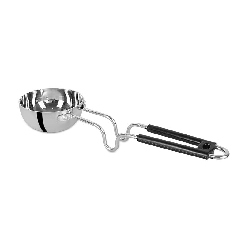 Onions Triply Stainless Steel Casco Tadka Pan with Handle, 13 Cm, 230 ML Capacity(No 3 Big) - Image 1