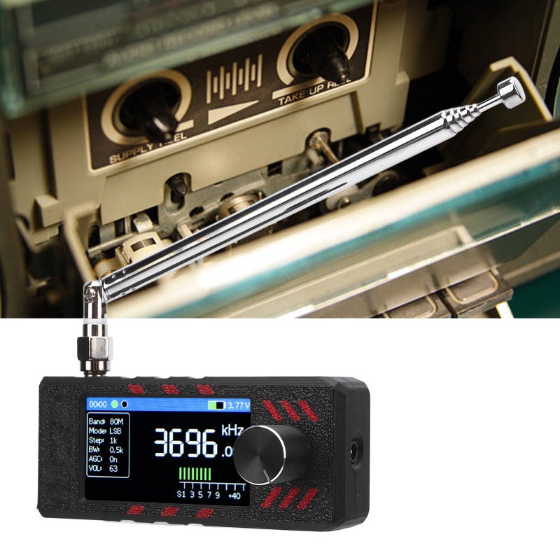 مستقبل راديو محمول بشاشة ملونة مقاس 1.9 بوصة ومُرقمة ESP32S3 - يدعم جميع النطاقات LSB USB AM FM وبطارية قابلة لإعادة الشحن سعة 800 مللي أمبير للساعة للاستخدام في السفر الخارجي والمنزل - Image 3