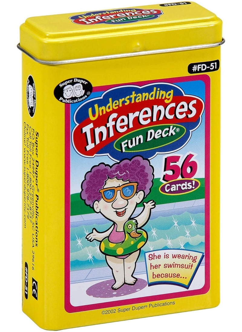 Super Duper Publications Super Duper Publications | Understanding Inferences Fun Deck | Problem Solving and Reasoning Skills Flash Cards | Educational Learning Materials for Children  - Image 1