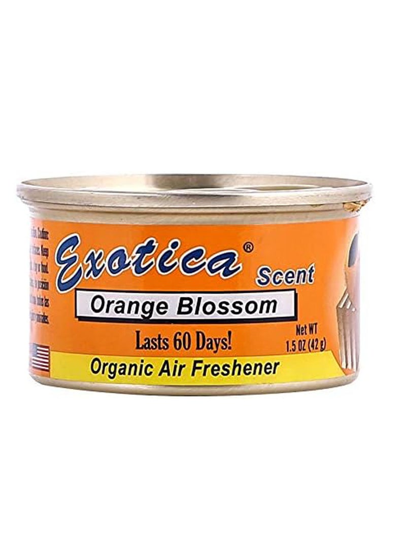 EXOTICA Organic Air Freshener Lasts 60 Days Orange Blossom, Pack of 1 