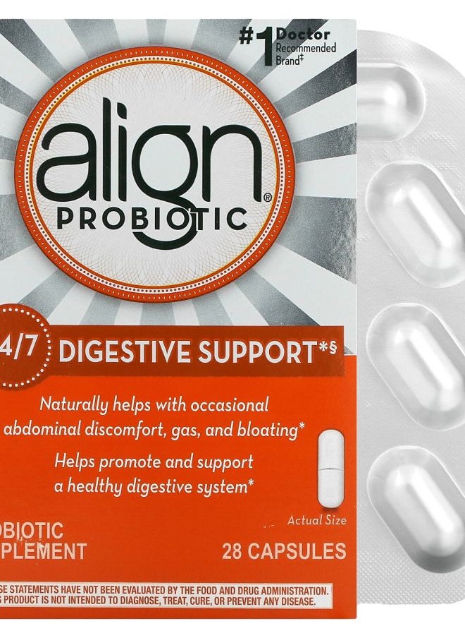 Align Probiotics 24/7 Digestive Support Probiotic Supplement 28 Capsules 