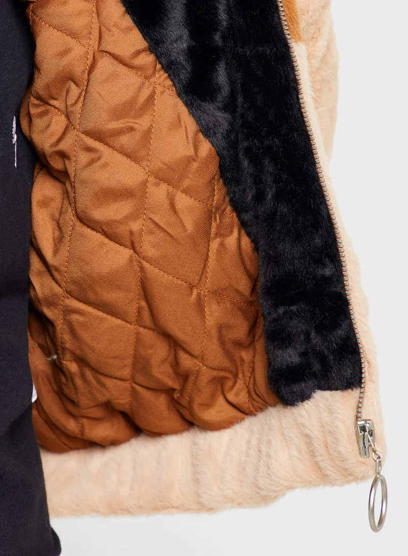 FOREVER 21 Colorblock Crop Jacket