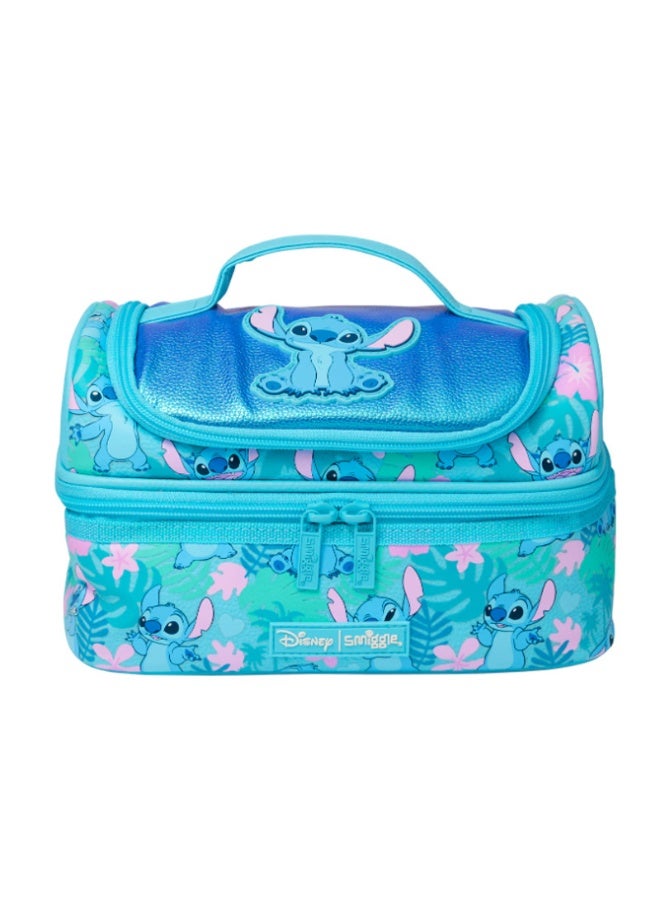 Smiggle Disney Stitch Double Layer Insulated Lunch Bag Portable Thermal Cooler Bag For School Picnic - Image 1