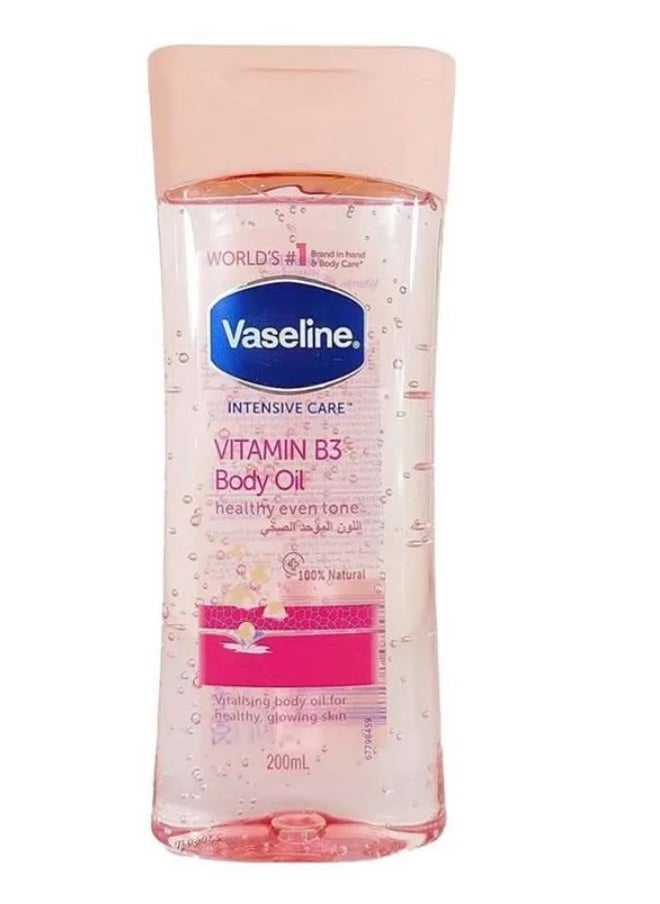 Vaseline - Intensive Care Vitamin B3 Body Oil Healthy Even Tone 200 ml - Image 1
