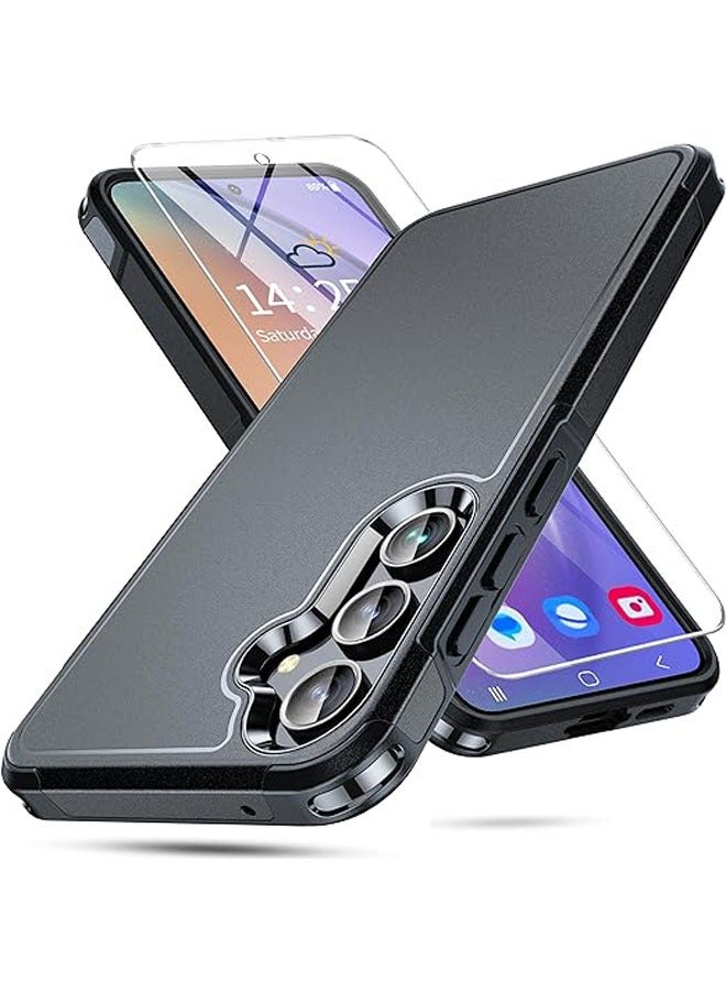 general For Samsung Galaxy A55 5G Phone Case, [10FT Military Grade Protection] Samsung A55 5G Phone Case with [Tempered Glass Screen Protector] [Shockproof] [Anti-Slip Ultra-Thin] Galaxy A55 5G Phone Case - Image 1