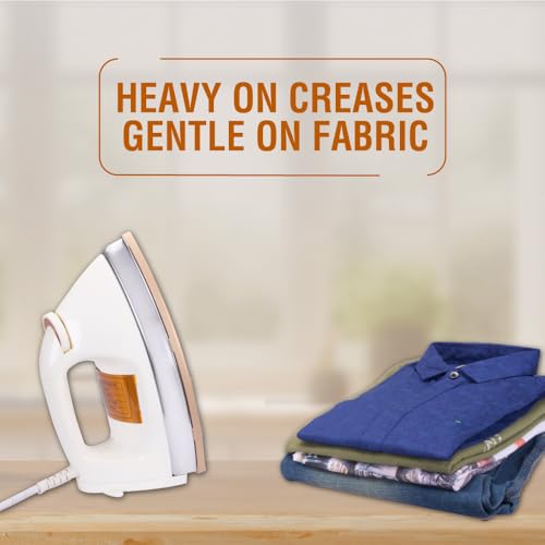 Usha EI 3710 Heavy Weight 1000-Watt Dry Iron, 1.75 Kg(White) - Image 5