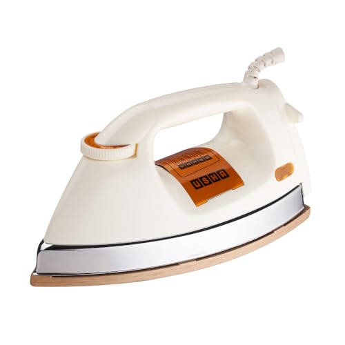 Usha EI 3710 Heavy Weight 1000-Watt Dry Iron, 1.75 Kg(White) - Image 1