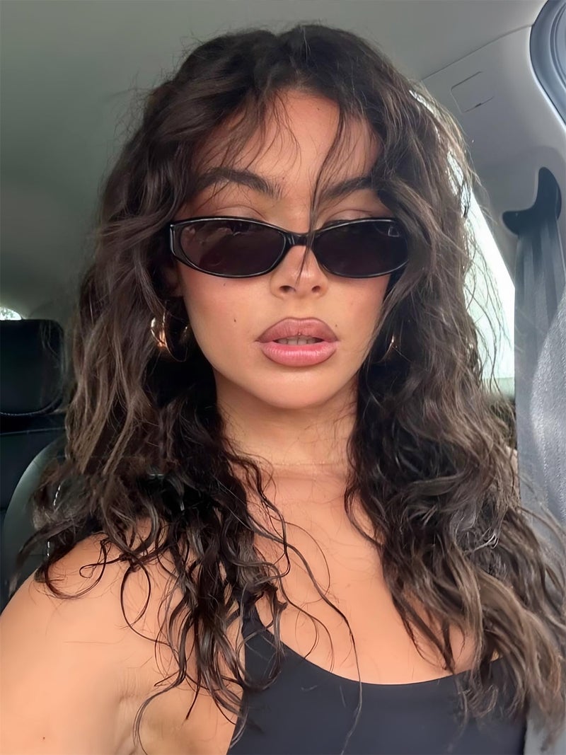 GUVIVI Retro Oval Sunglasses for Women 2026 90s Small Chic Cat Eye Sun Glasses Sunnies Lightweight Shades - Image 3