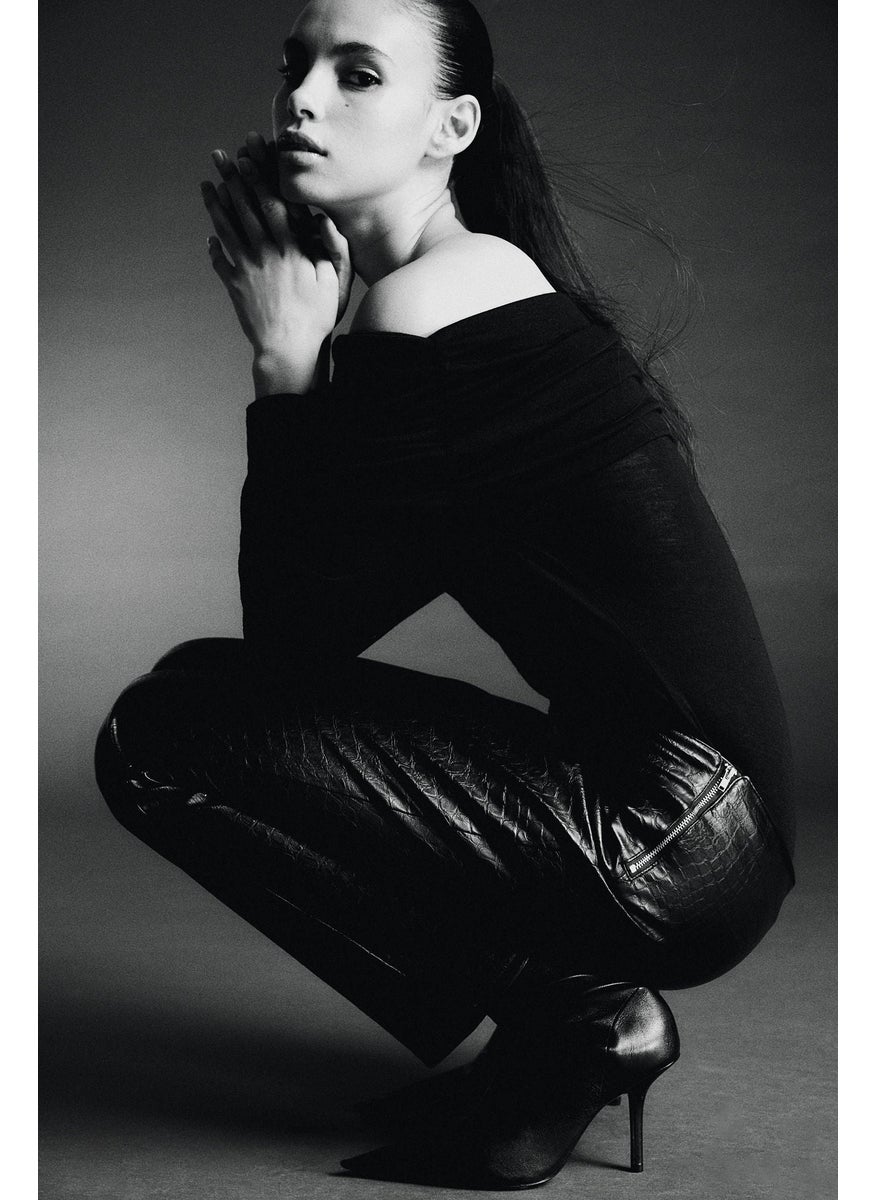 H&M Straight Coated Trousers  - Image 2