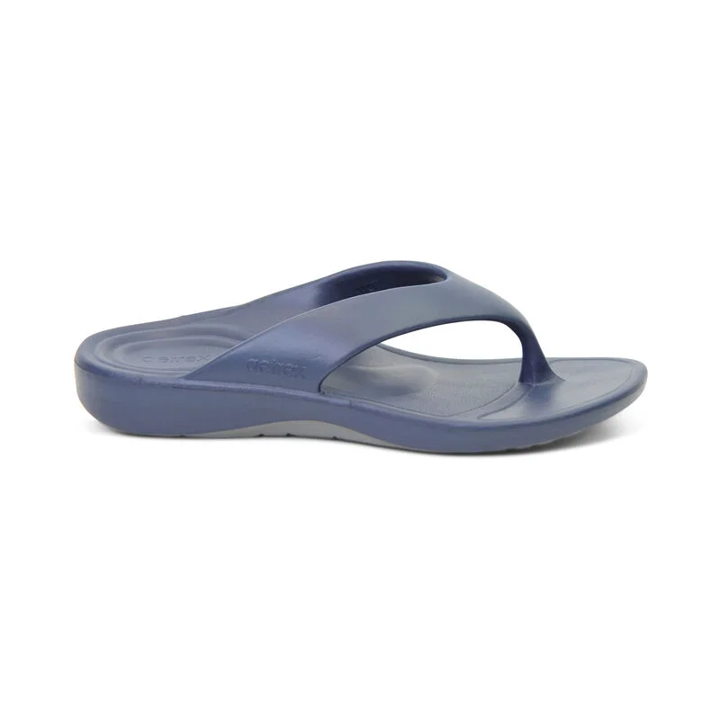 aetrex Maui Orthotic Flips Men Navy