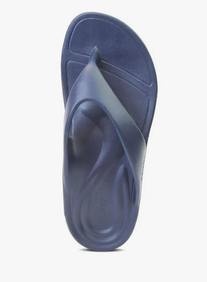 aetrex  Maui Orthotic Flips Men Navy for Men | Best Price UAE
