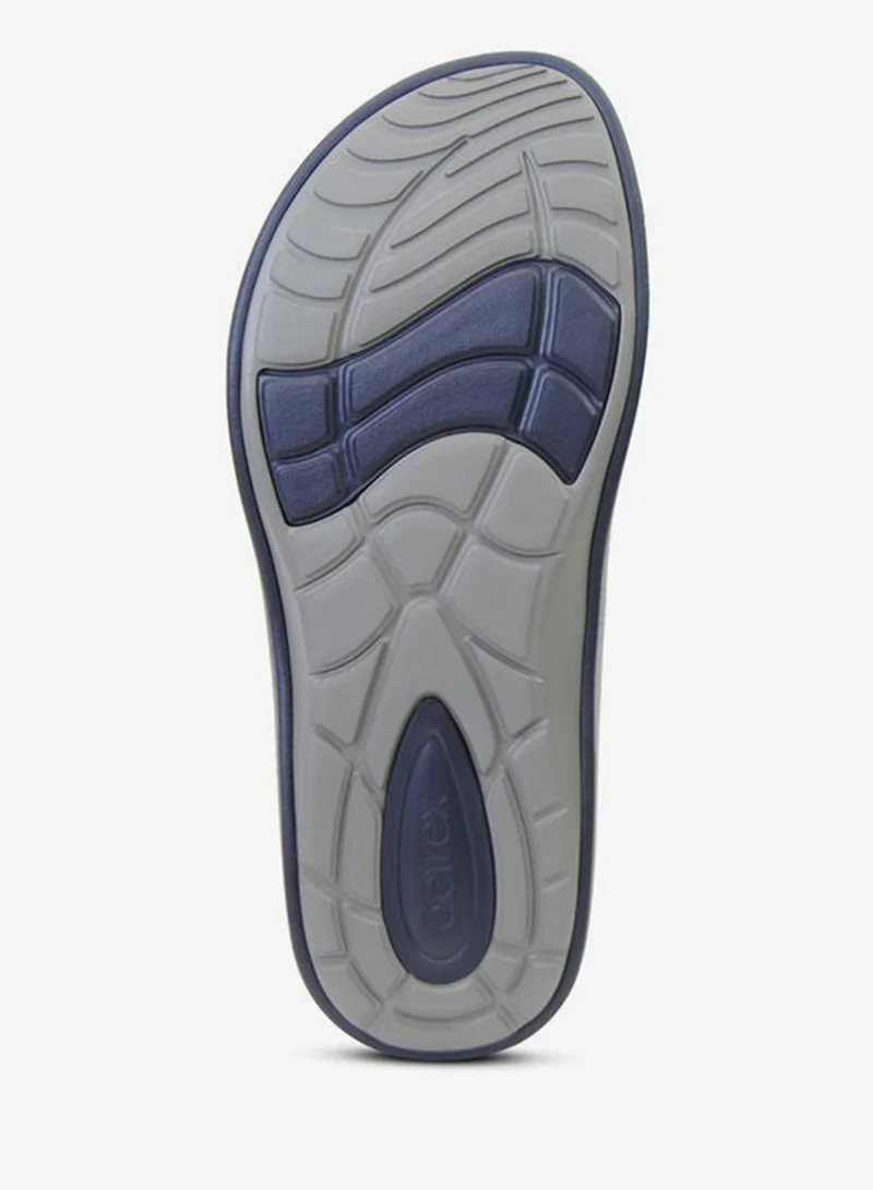 aetrex  Maui Orthotic Flips Men Navy for Men | Best Price UAE