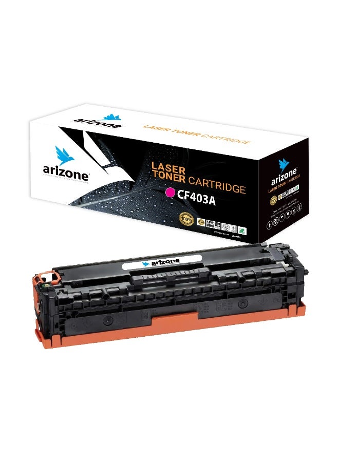 أريزون خرطوشة حبر 201A أرجوانية (CF403A) بديلة لطابعات HP Colour LaserJet Pro M252، M274، M277 - Image 1