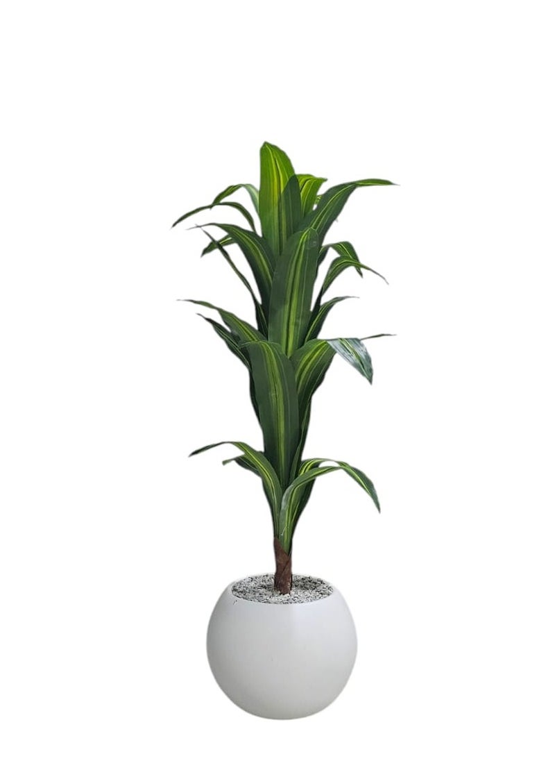 AL KHALDIYA Planted tree with a large white pot, 140 cm  - Image 2