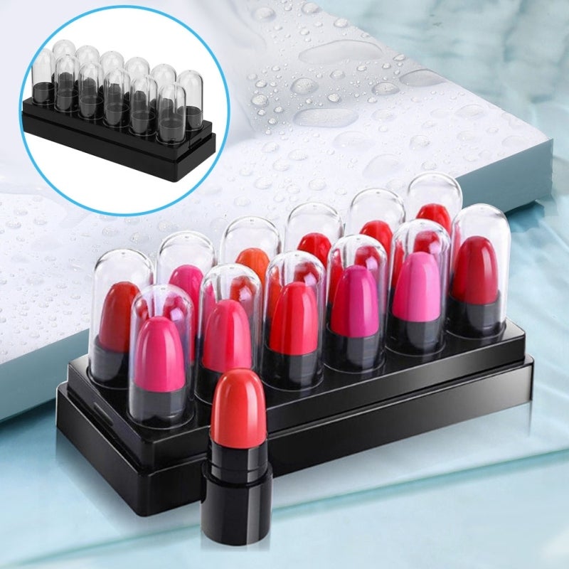 Empty Lipstick Tube 12-Pack: Quality Plastic, Lightweight Portable - DIY Cosmetic Tool for Lipstick Lip Balm DIY Enthusiasts - Image 2