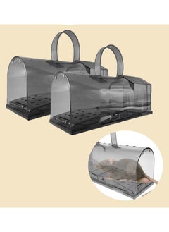 HomarKet 2-Piece Mouse Trap Catch and Release Rat Cage Traps with HandleFor Indoor and Outdoor  - Image 1