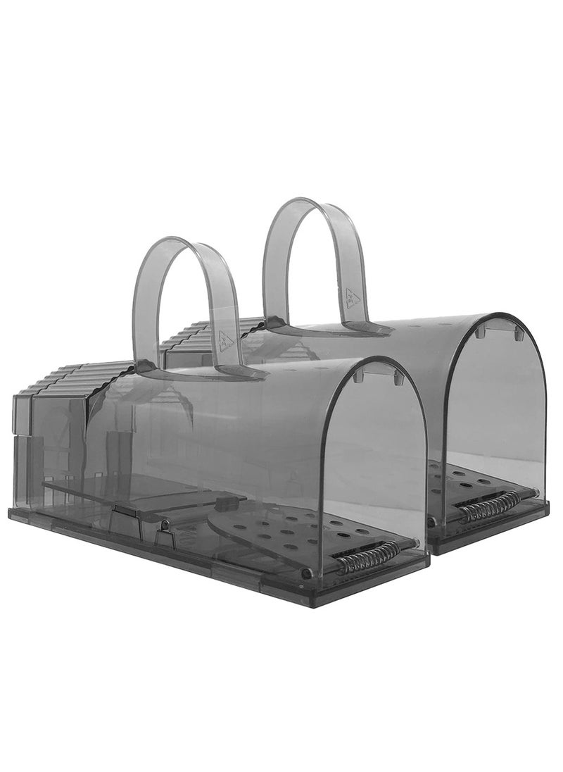 HomarKet - 2-Piece Mouse Trap Catch and Release Rat Cage Traps with HandleFor Indoor and Outdoor - Image 1