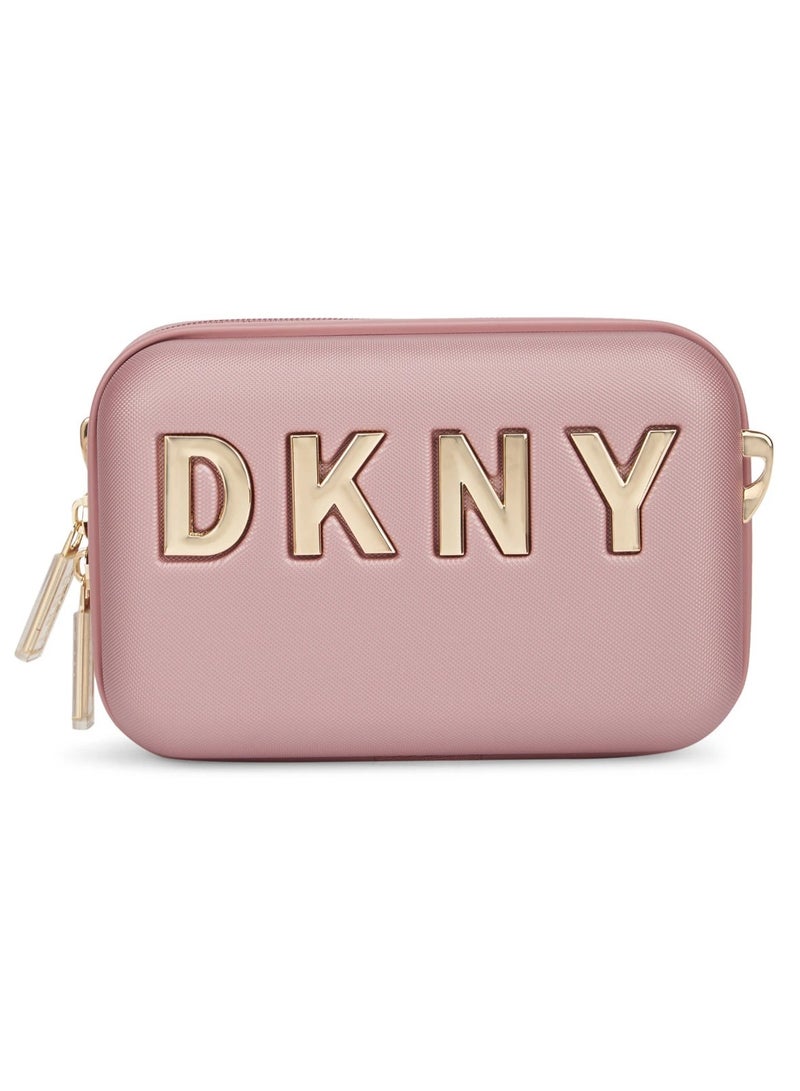 دكني حقيبة مستحضرات التجميل الجذابة من DKNY Allure Beauty، حقيبة مضاءة للسفر، منظم حقيبة مستحضرات التجميل، تخزين مقسم احترافي قابل للتعديل، ملحقات صندوق قطار المكياج المحمولة المقاومة للماء  - Image 2