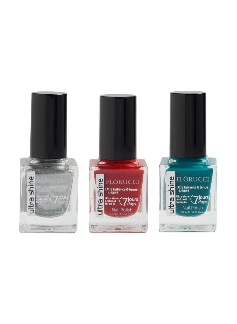FLORUCCI FLORUCCI 3 Colors Florence Nail Polish Set Multi Color 