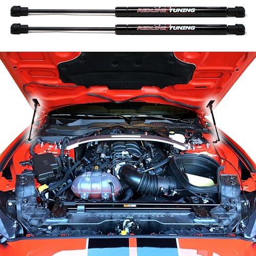 Redline Tuning 21-11030-02 Hood QuickLIFT Plus Bolt-in Struts Compatible with Ford Mustang Shelby GT350 (All Black Components) - Image 3