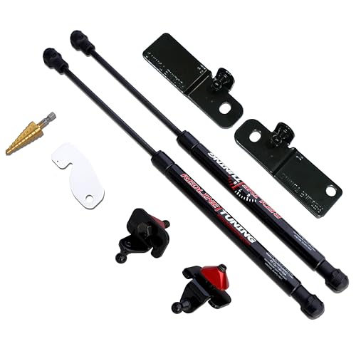 Redline Tuning 21-11030-02 Hood QuickLIFT Plus Bolt-in Struts Compatible with Ford Mustang Shelby GT350 (All Black Components) - Image 2