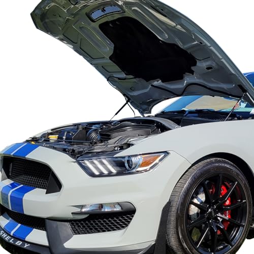 Redline Tuning 21-11030-02 Hood QuickLIFT Plus Bolt-in Struts Compatible with Ford Mustang Shelby GT350 (All Black Components) - Image 4