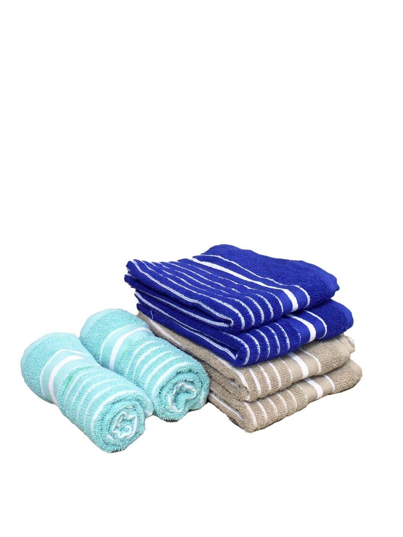 Athom Living Ultra-Plush Cotton Hand Towel Set, Super Absorbent & Quick Dry, Luxurious 40x60 cm Set of 6,Premium Softness for Ultimate Comfort. - Image 1