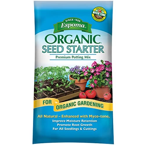 Espoma Organic Seed Starter Premium Potting Soil Mix - All Natural & Organic Seed Starting Mix with Mycorrhizae. For Organic Gardening, 16 qt, bag - Pack of One - Image 1
