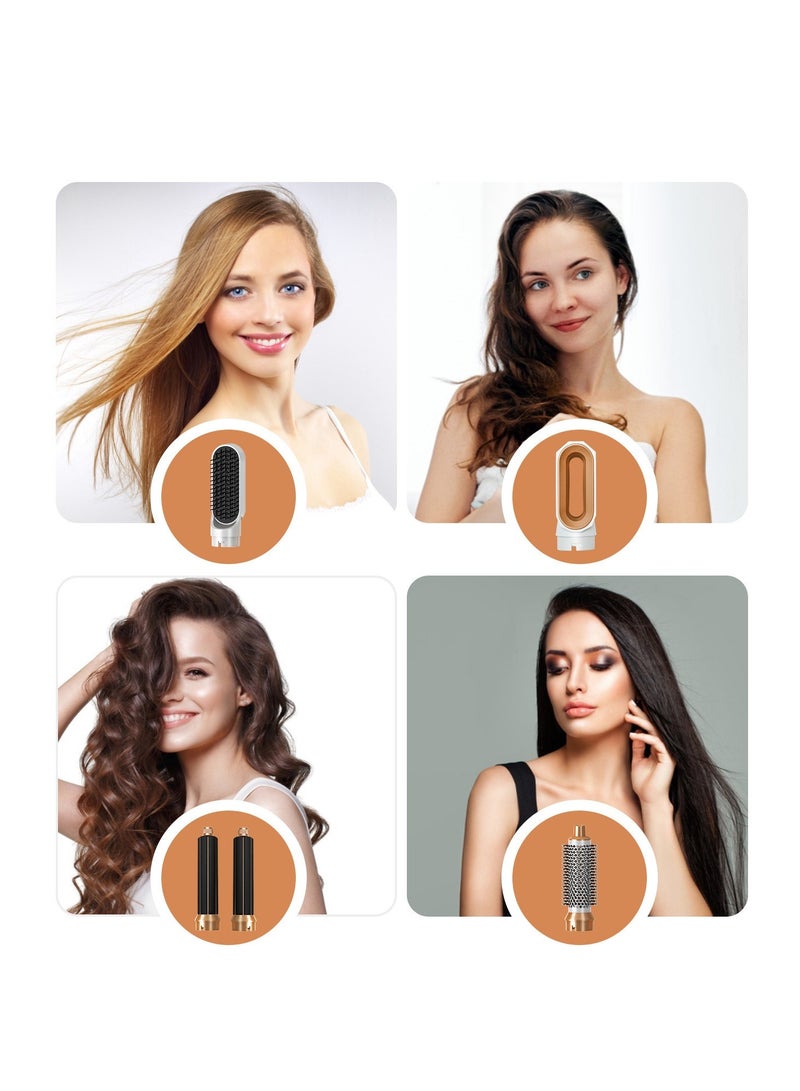 Five-in-One Hot Air Comb, Multifunctional Negative Ion Hair Dryer, Automatic Hair Curler, Straight Hair Dryer. Hair Dryer Styler Ideal for All Hairstyle - Image 5