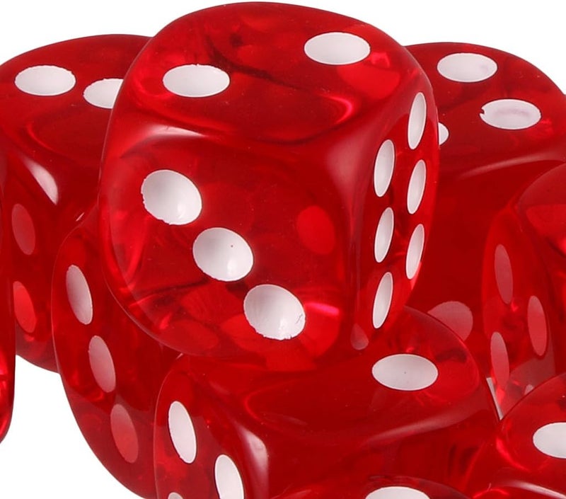 كلاراكو مجموعة من 10 قطع من النرد الأحمر سداسي الأوجه للعب الأدوار D&D RPG - Image 4