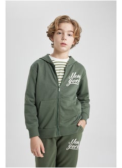 DeFacto Boy Regular Fit Hooded Long Sleeve Knitted Cardigan / Bolero  - Image 1