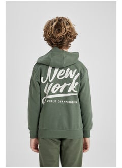 DeFacto Boy Regular Fit Hooded Long Sleeve Knitted Cardigan / Bolero  - Image 2