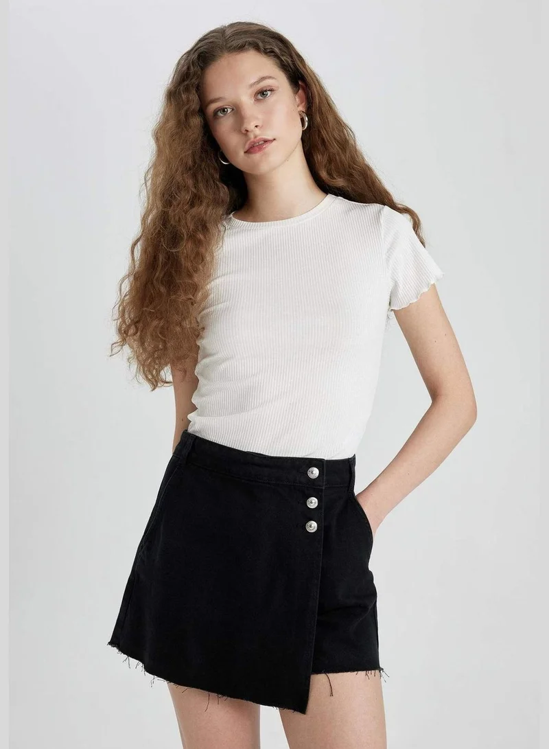 ديفاكتو Jean High waist Short