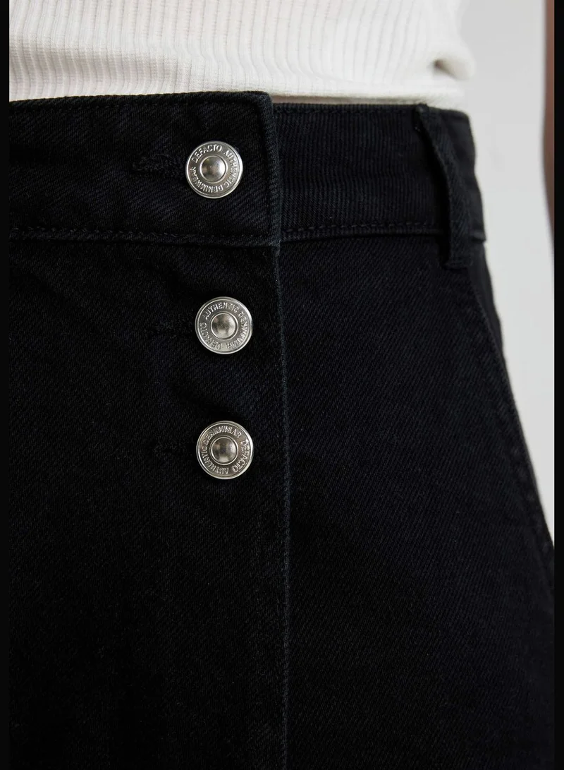 ديفاكتو Jean High waist Short