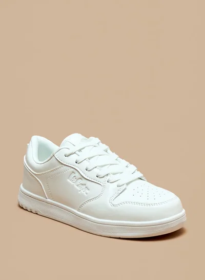 Lee Cooper Women's Colourblock Low Ankle Sneakers with Lace-Up Closure