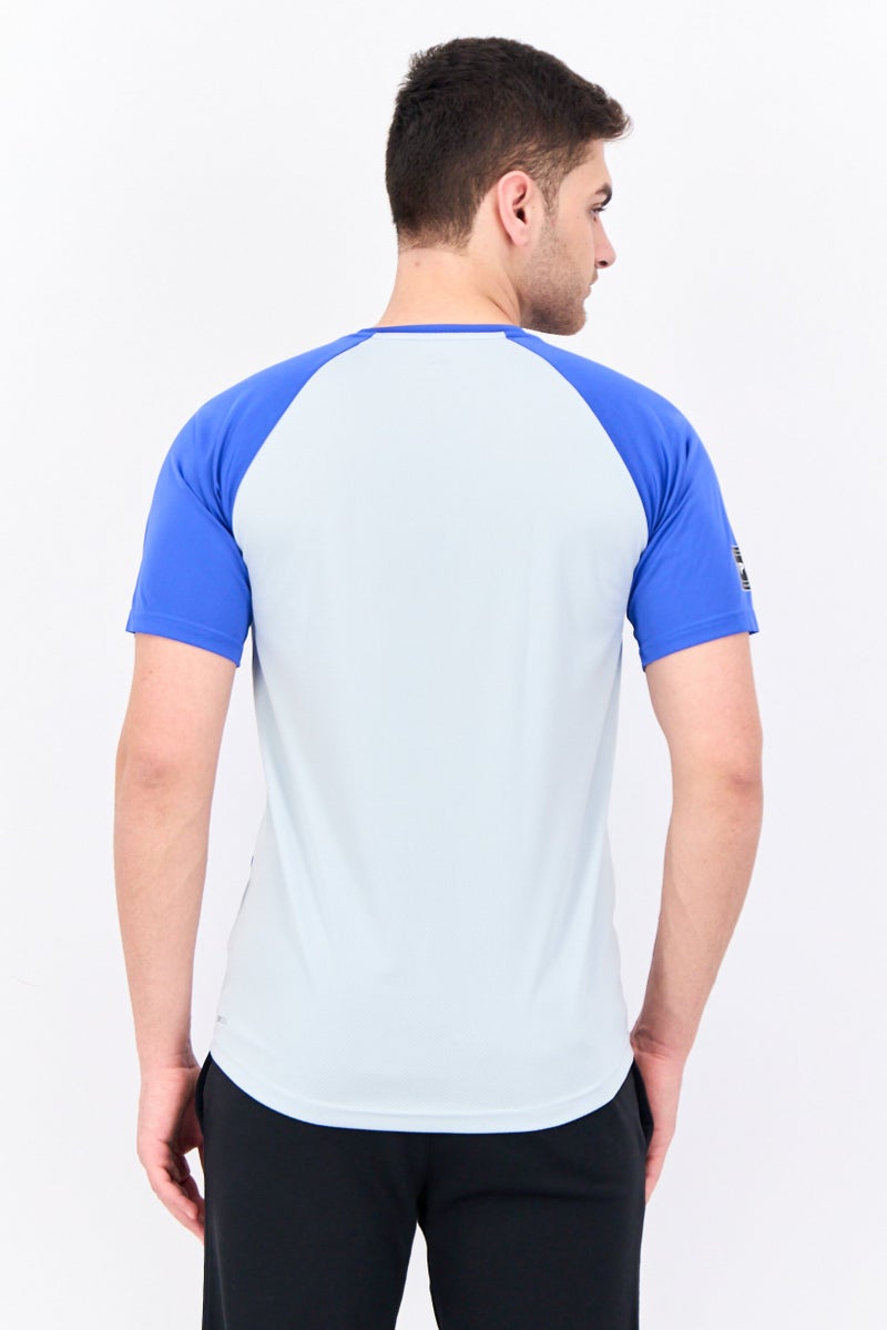 PUMA Men Sportswear Fit Short Sleeves Training T-Shirt, Blue  - Image 3