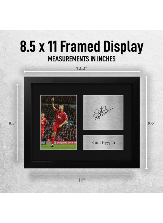 HWC Trading HWC Trading Sami Hyypia Liverpool Framed Gifts Printed Signed Autograph Picture for Football Fans and Supporters  - Image 2