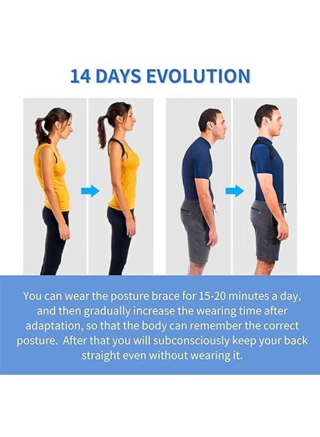 JINGBA SUPPORT Posture Corrector For Men And Women, Back Support, Shoulder Support, Back Support For Lower Back Pain, Posture Corrector For Neck And Back Pain Relief, Adjustable Back Support, Back Support For Back Posture(2XL) - Image 4