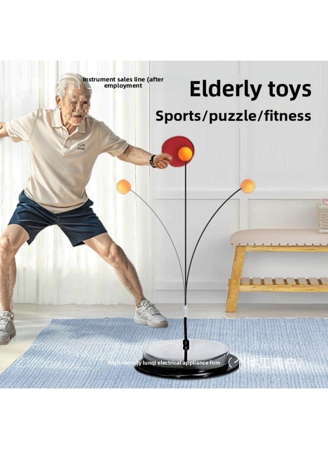 null - Old People's Home To Pass The Time To Relieve Boredom Toys Fitness Ball Games Exercise Activities Sports Equipment Suitable For Games-Color:Combination Model - Metal Bottom Luxury Model + Board Badminton Red (high Configuration) - Image 1