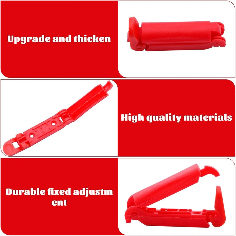 Qianeffort Child Seat Belt Clip Anti Escape - 4PCS Red Seatbelt Adjusters for Kids - Image 3