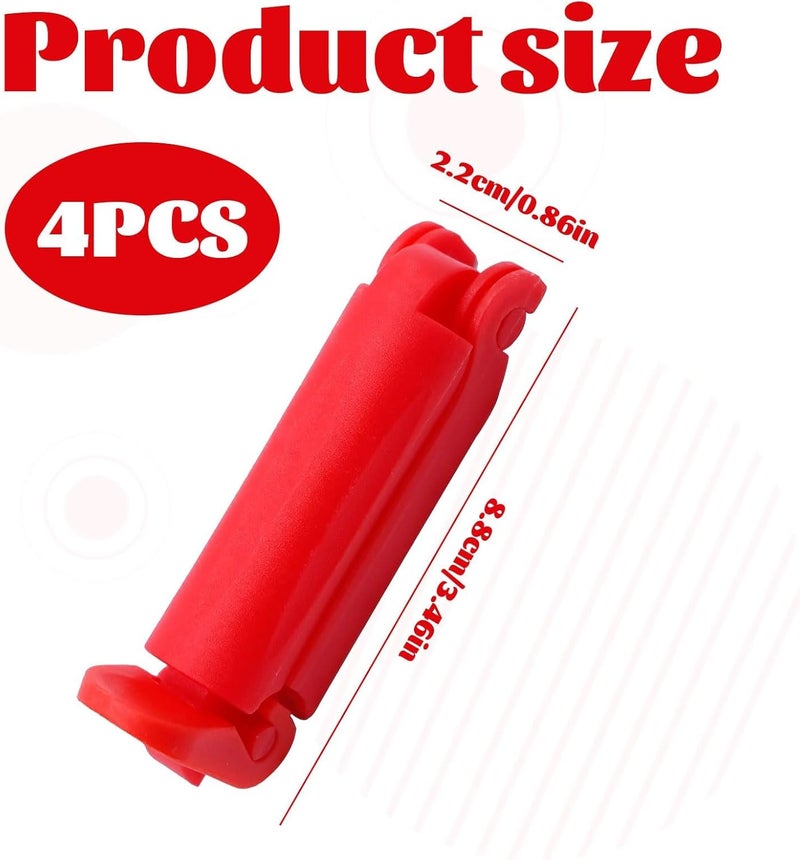 Qianeffort Child Seat Belt Clip Anti Escape - 4PCS Red Seatbelt Adjusters for Kids - Image 2