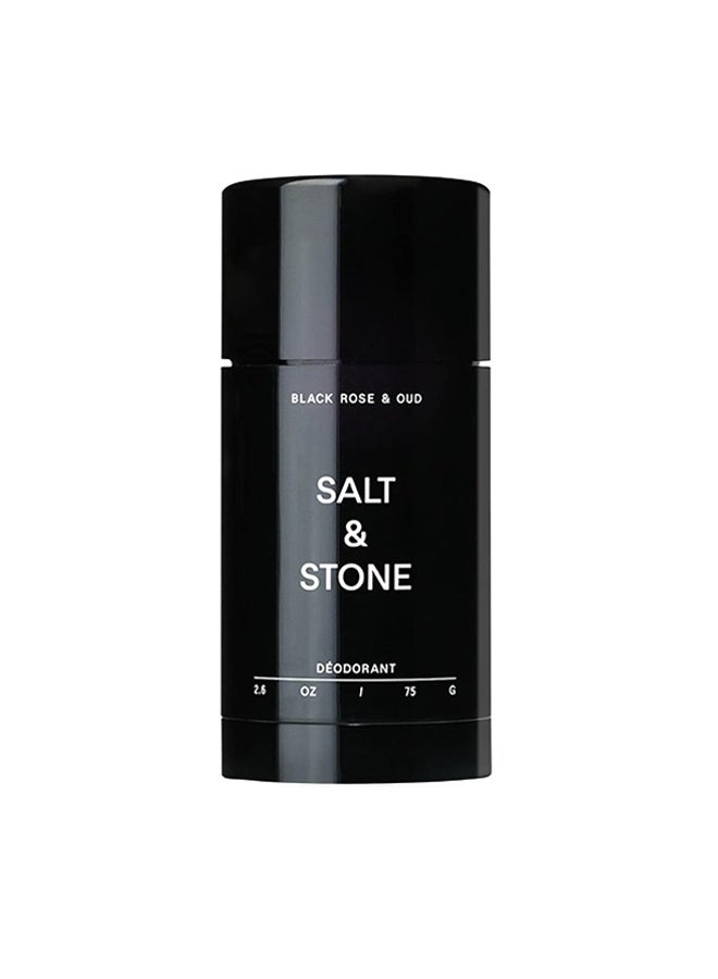سولت اند ستون مزيل عرق بلاك روز والعود - مزيل عرق طبيعي فائق القوة للنساء والرجال ، خالي من الألومنيوم مع مستخلصات الأعشاب البحرية ، زبدة الشيا والبروبيوتيك ، خالي من البارابين والكبريتات والفثالات - Image 1
