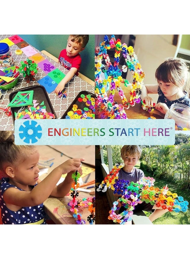 VIAHART VIAHART Brain Flakes 2500 Piece Build 'n' Build Kit - A Creative and Educational Alternative to Building Blocks - Wheel Pieces and Special Parts Included - A Great Stem Toy for Both Boys and Girls  - Image 4