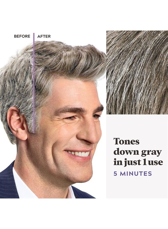 Just For Men Touch of Gray, Mens Hair Color Kit with Comb Applicator for Easy Application, Great for a Salt and Pepper Look - Light Brown, T-25, Pack of 1 - Image 4