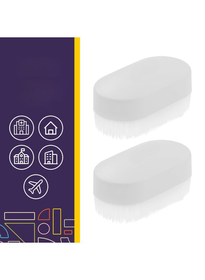 2PCS Sensory Brush Therapy Brush for Occupational and Sensory Brushing, Stimulating and Calming Tools for Kids and Adults, Soft Flexible Bristles, Latex Free - Image 2