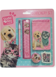 Polin Studio Pets 5 Piece Licensed Stationery Set 