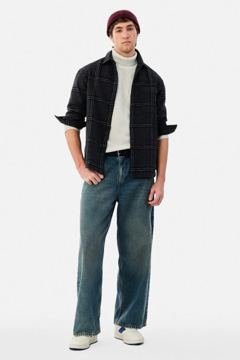 SNITCH Light Weight Flannel Checks Shirt