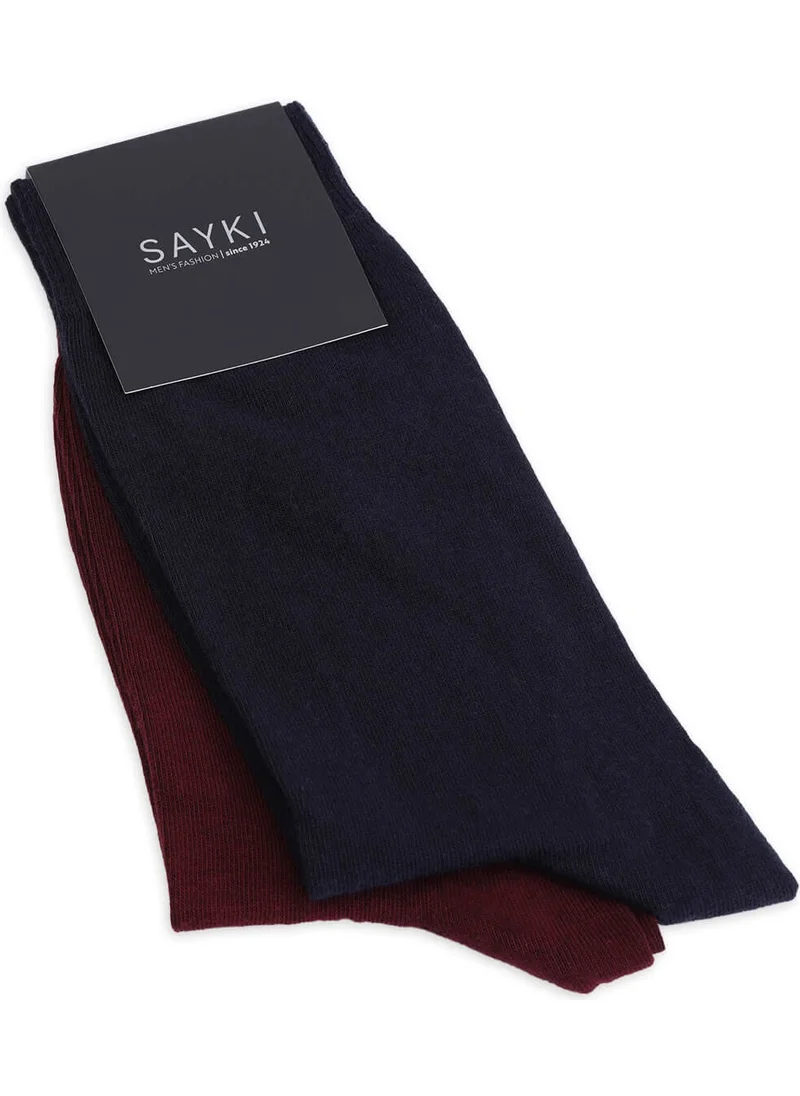 Hatemoğlu Navy Blue Double Cotton Socks