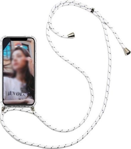 Samsung Galaxy S7 Edge Case Shoulder Neck Strap Rope Transparent Anti-Shock X-Rop Case Four-Corner Impact Protection